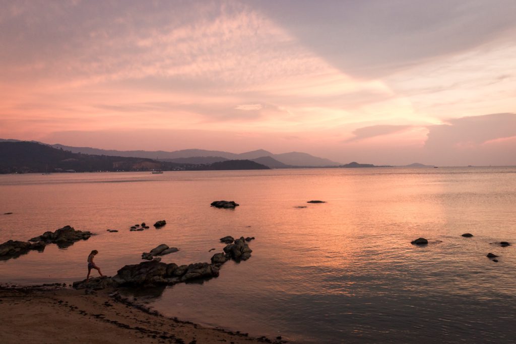 Koh samui strand beach thailand zonsondergang sunset