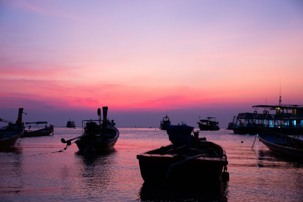 Koh Tao zonsondergang sunset beach thailand